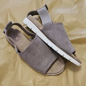 Elegant Taupe Slingback Sandals 'Kacie' By Hokus Pokus